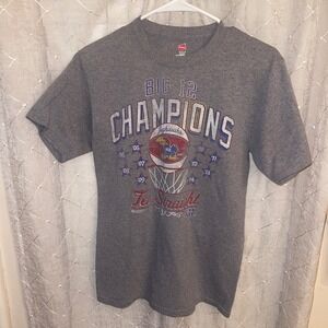 Kansas Jayhawks Big 12 Champions Ten Straight T-Shirt Men's Size